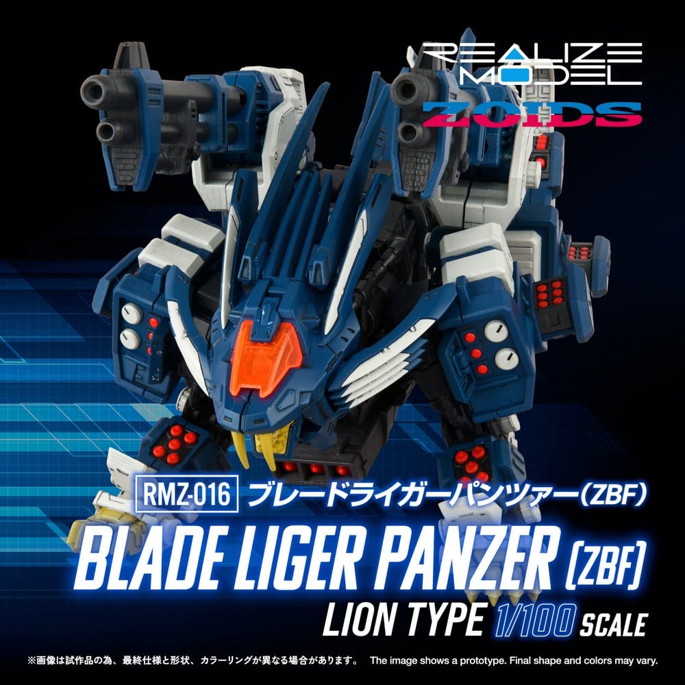 PREORDINE+ 08/2027 Zoids Plastic Model Kit 1/100 RMZ-016 Blade Liger Panzer ZBF 25 cm