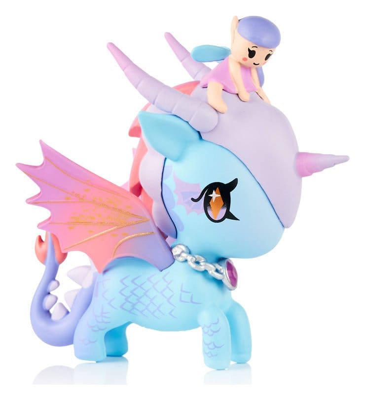 🧪 LAB | SU ORDINAZIONE Unicorno Window Box Figure Mystical Dragon Line Fairy Dragon 8 cm