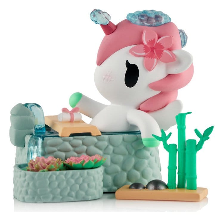 🧪 LAB | SU ORDINAZIONE Unicorno Window Box Figure Spa Day Hot Springs Oasis 7 cm