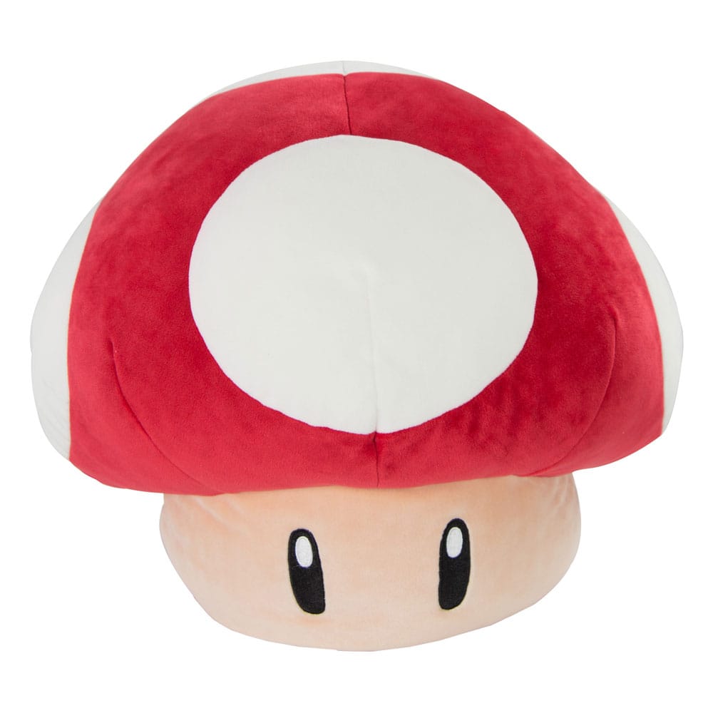 MADE TO ORDER Super Mario Mocchi-Mocchi Mega Plush Figure Super Mushroom Red 36 cm