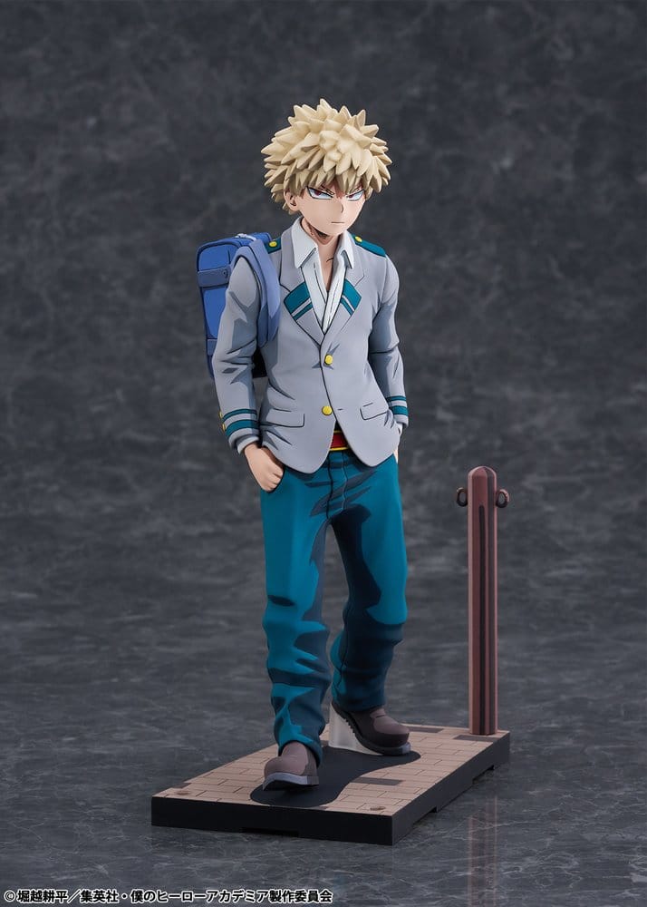 PREORDINE+ 11/2026 My Hero Academia PVC Figure 1/8 Katsuki Bakugo U.A. High School Uniform 2Dimensioning version 23 cm