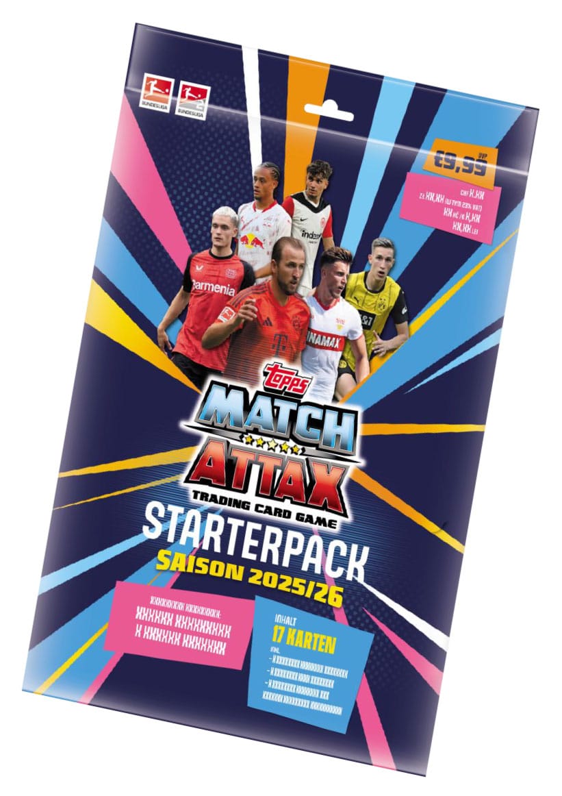 Bundesliga Match Attax Sammelkarten 2025/26 Starterpaket (auf Bestellung gefertigt)