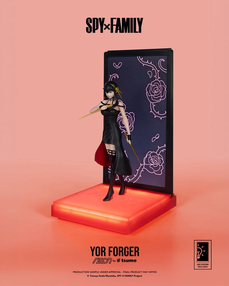 PREORDINE+ 01/2027 Spy x Family Neon Figure 1/9 Yor Forger 20 cm