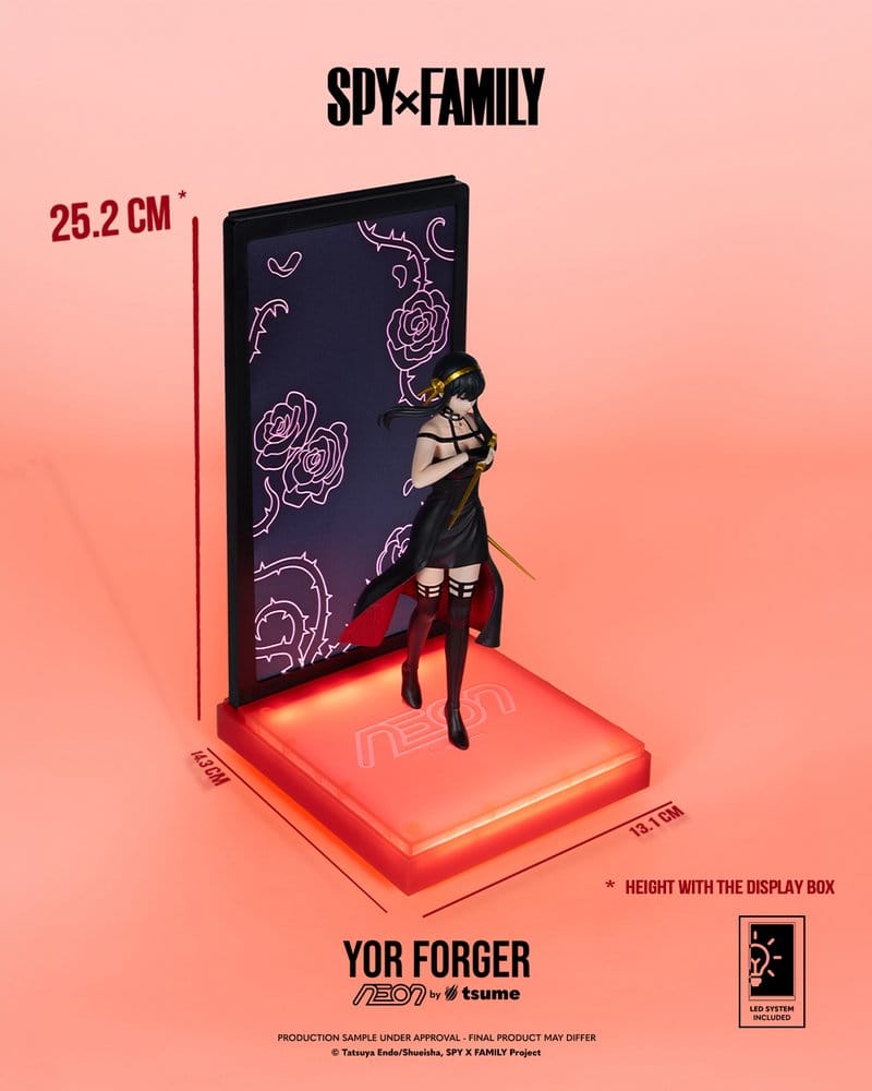 PREORDINE+ 01/2027 Spy x Family Neon Figure 1/9 Yor Forger 20 cm