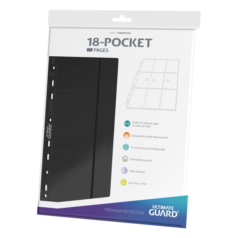 SU ORDINAZIONE Ultimate Guard 18-Pocket Pages Side-Loading (10) - Black