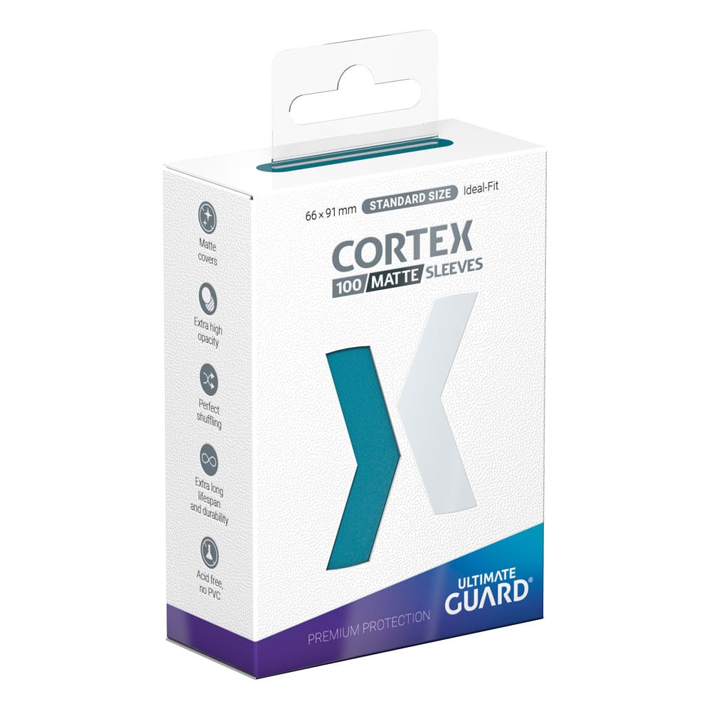 SU ORDINAZIONE Ultimate Guard Cortex Sleeves Matte Standard Size (100) - Petrol