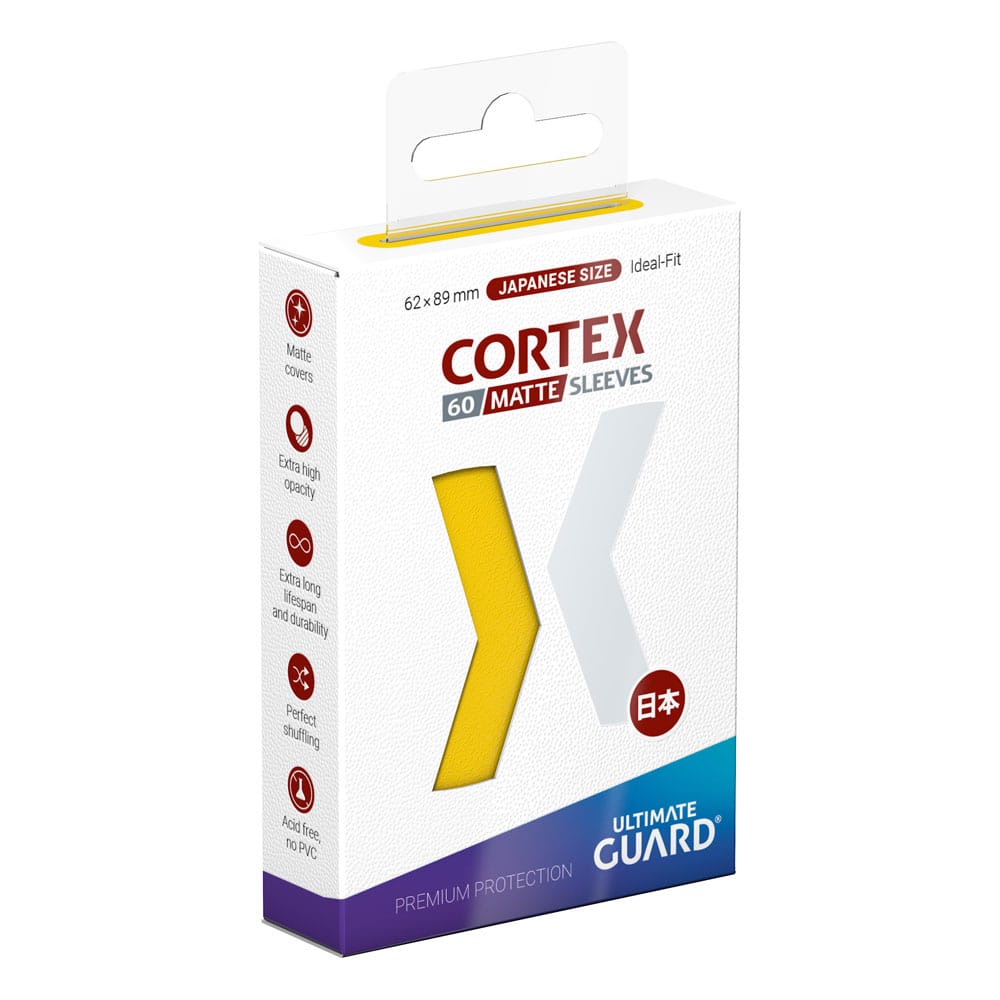 SU ORDINAZIONE Ultimate Guard Cortex Sleeves Matte Japanese Size (60) - Yellow