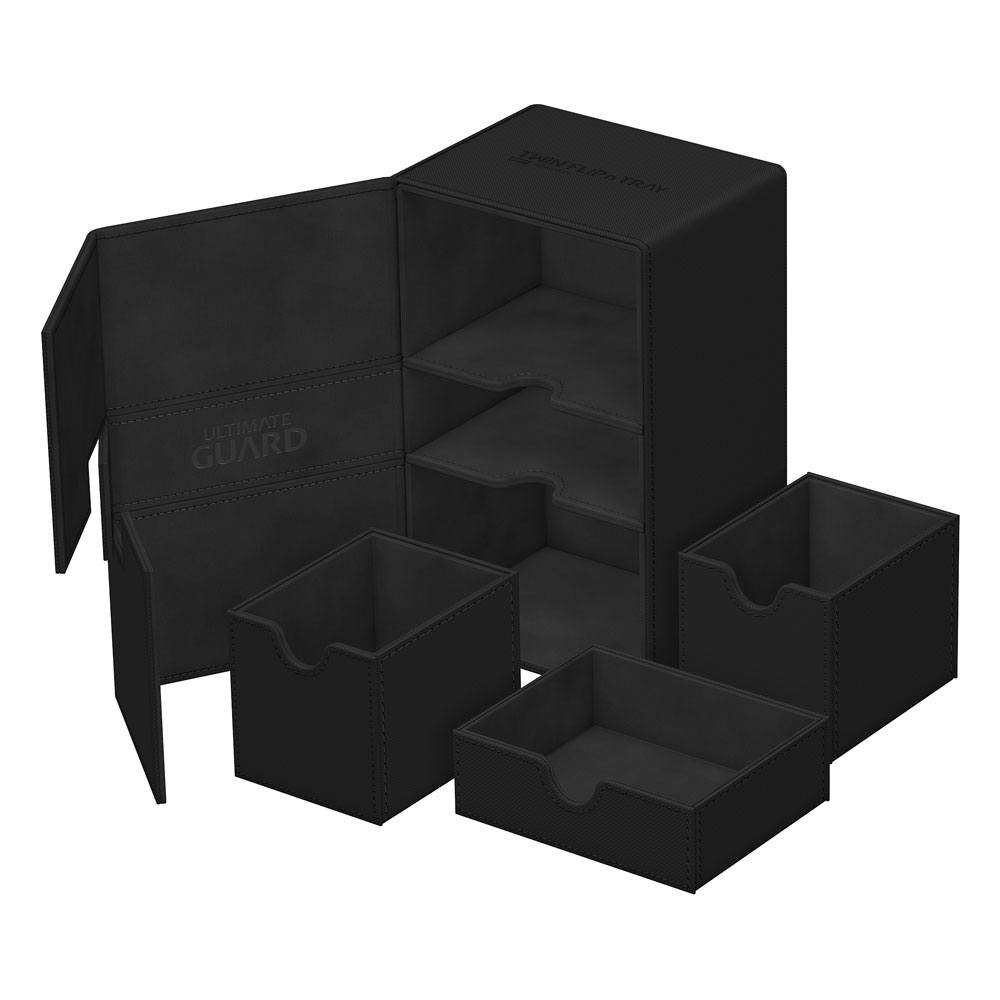SU ORDINAZIONE Ultimate Guard Twin Flip'n'Tray 160+ Xenoskin - Black *PREZZO SPECIALE*