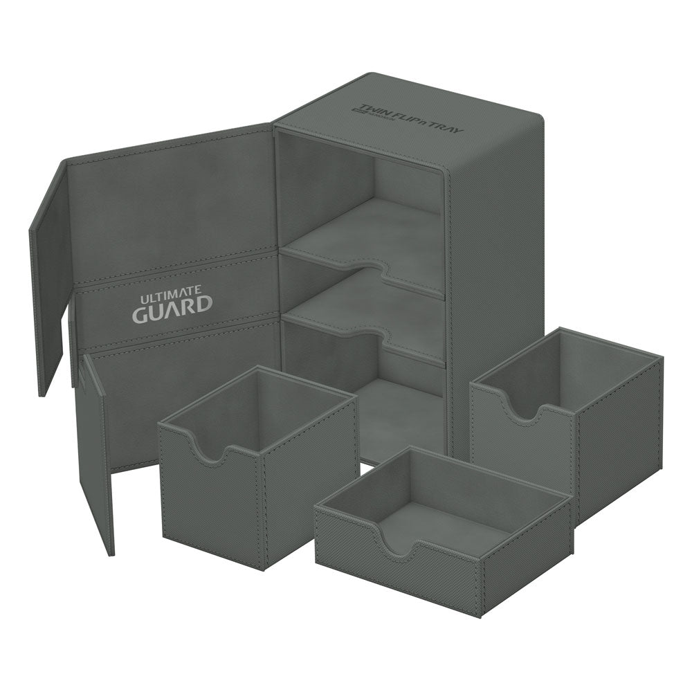 AUF BESTELLUNG GEFERTIGT Ultimate Guard Twin Flip'n'Tray 160+ Xenoskin - Grau *SONDERPREIS*