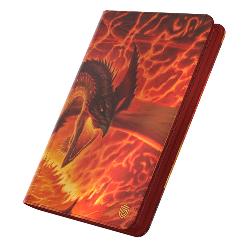 AUF BESTELLUNG GEFERTIGT: Ultimate Guard Zipfolio 360 Xenoskin Magic: The Gathering „Tarkir: Dragonstorm“ – Magmatischer Höllendrache *SONDERPREIS*
