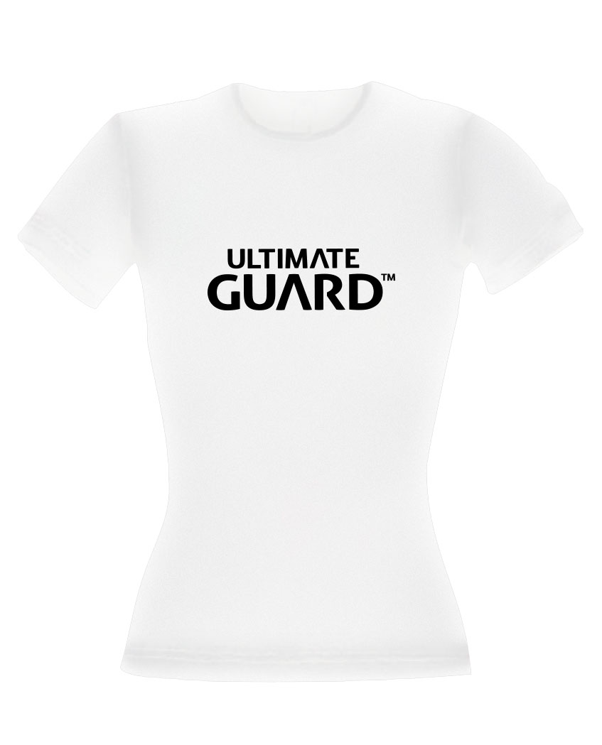 MADE TO ORDER Ultimate Guard Ladies T-Shirt Wordmark White Size L *SPECIAL PRICE*