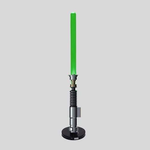 SU ORDINAZIONE Star Wars Lamp Luke Skywalker Return Of The Jedi Green Lightsaber 59 cm