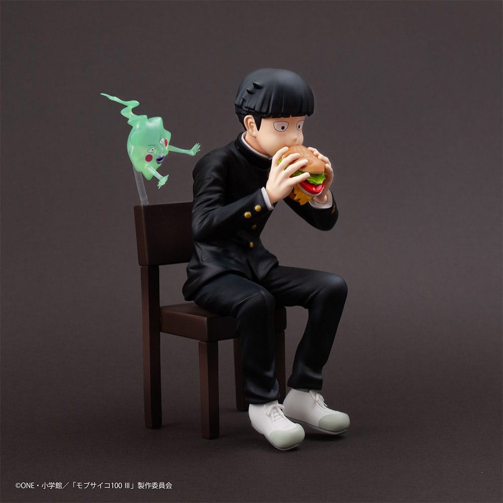 VORBESTELLUNG+ GESCHLOSSEN 07/2026 Mob Psycho 100 III x Bunbougu Cafe 2022 PVC-Statue Shigeo Kageyama &amp; Ekubo 13 cm