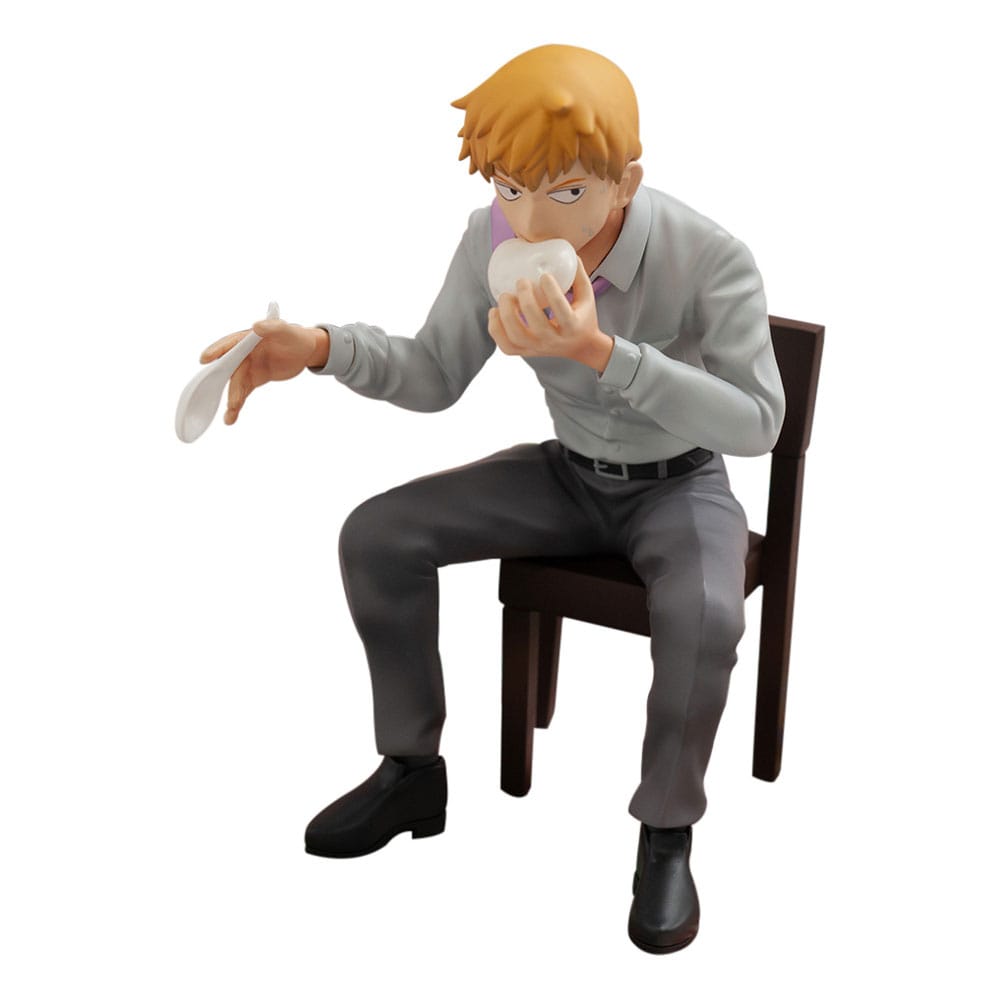 PREORDER+ CLOSED 07/2026 Mob Psycho 100 III x Bunbougu Cafe 2022 PVC Statue Arataka Reigen 14 cm
