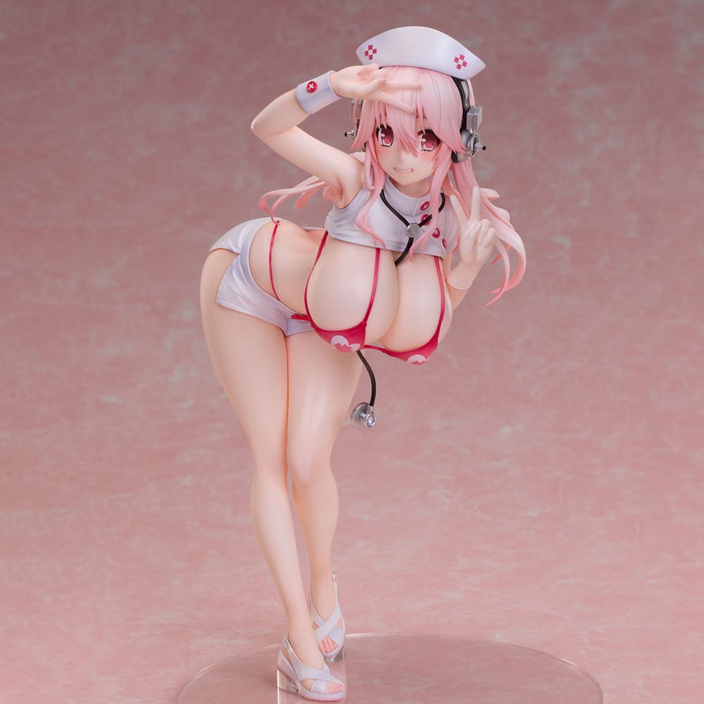 VORBESTELLUNG+ 07/2026 (NICHT STORNIERBAR) Super Sonico PVC-Statue 1/6 Super Sonico Nurse Bikini Ver. 22 cm
