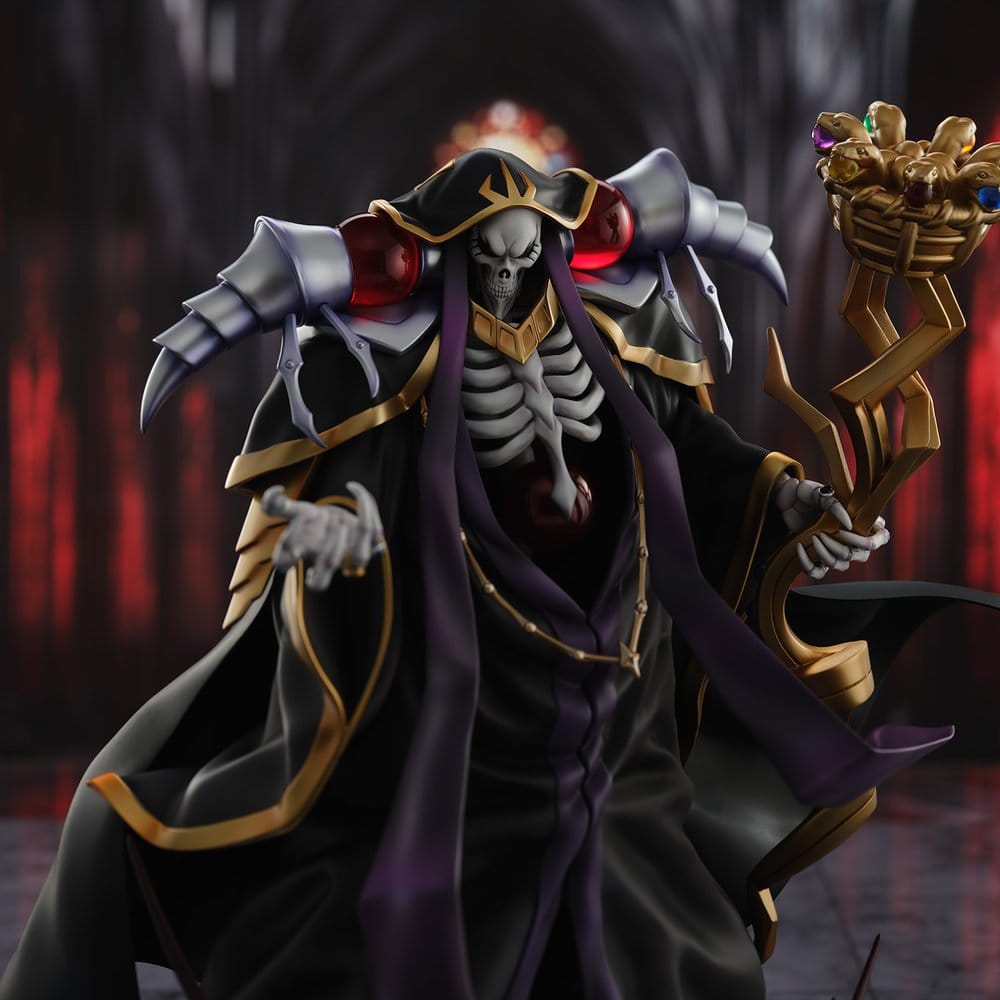 PREORDINE+ 07/2027 Overlord PVC Figure Ainz Ooal Gown 10th Anniversary so-bin Ver. 34 cm