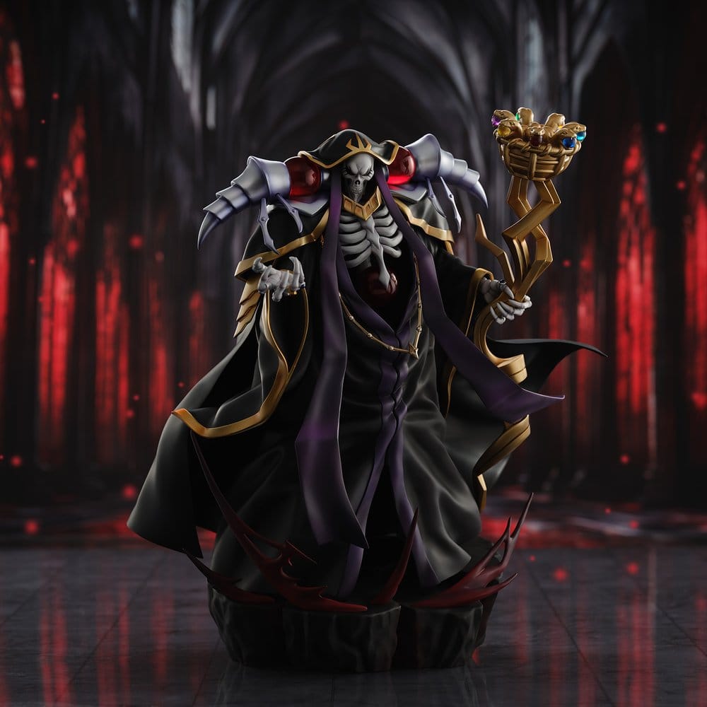 PREORDINE+ 07/2027 Overlord PVC Figure Ainz Ooal Gown 10th Anniversary so-bin Ver. 34 cm