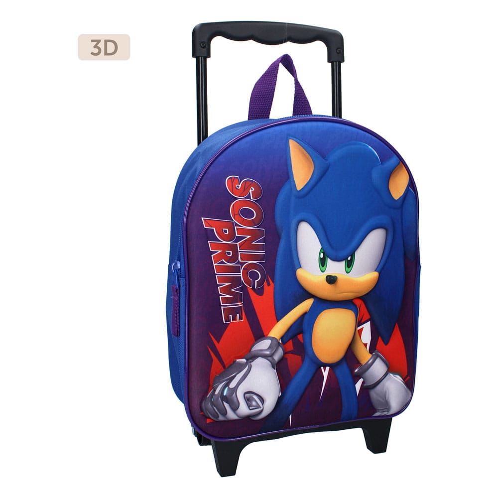MADE TO ORDER Sonic the Hedgehog Trolley Backpack 3D Sonic Prime Great Escapes 32 cm