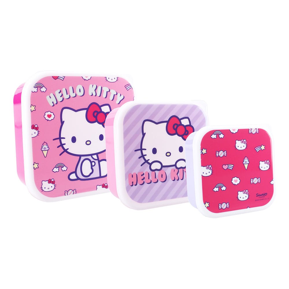 AUF BESTELLUNG gefertigtes Sanrio Snackbox-Set Hello Kitty Fresh Bites