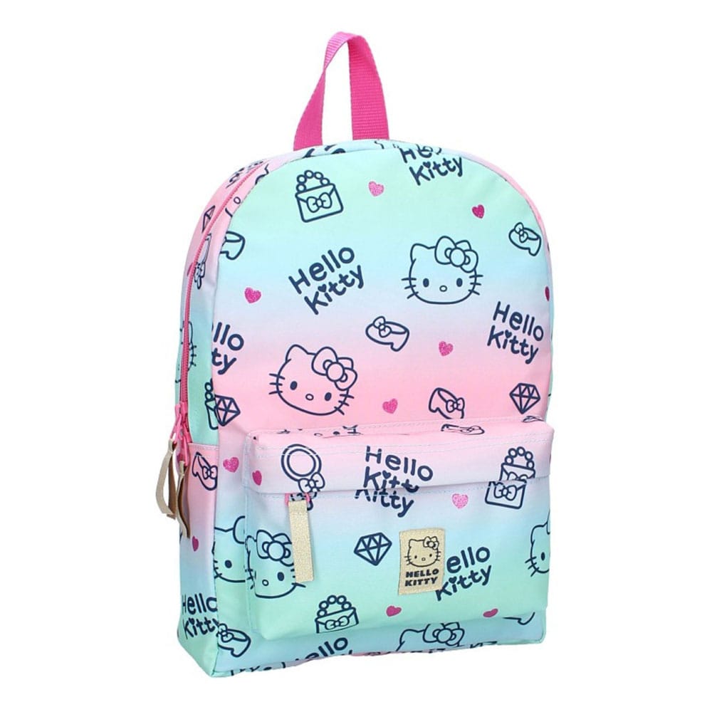 SU ORDINAZIONE Hello Kitty Backpack Cheerful Logo 33 cm