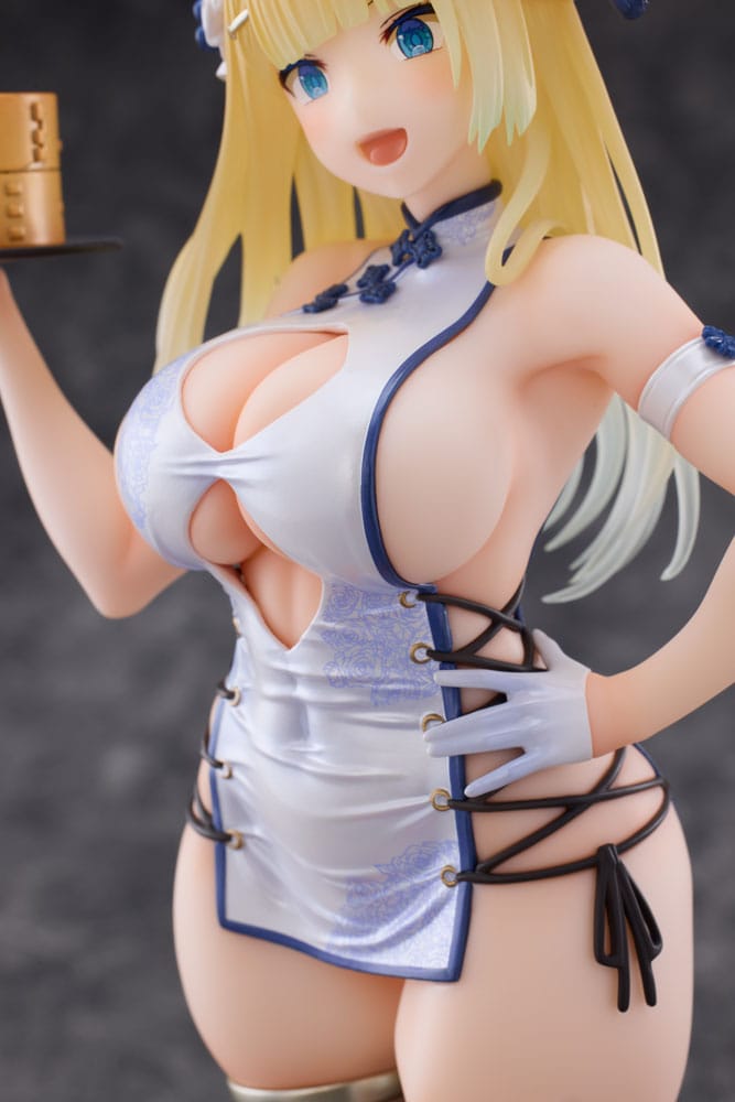 PREORDINE CHIUSO 08/2025 Original Character Statue 1/6 Chinese Dress Girl Illustration by oekakizuki 26 cm (18+)  (PREORDINE NON CANCELLABILE)