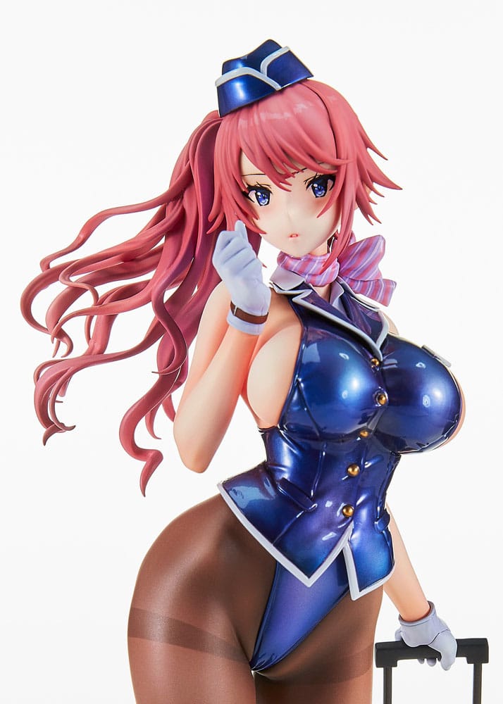 PREORDINE CHIUSO 04/2025 Original Character Statue Tight na Oshigoto Work 3: Cabin Attendant Aya Saionji Antenna Shop Limited Edition 25 cm (PREORDINE NON CANCELLABILE)