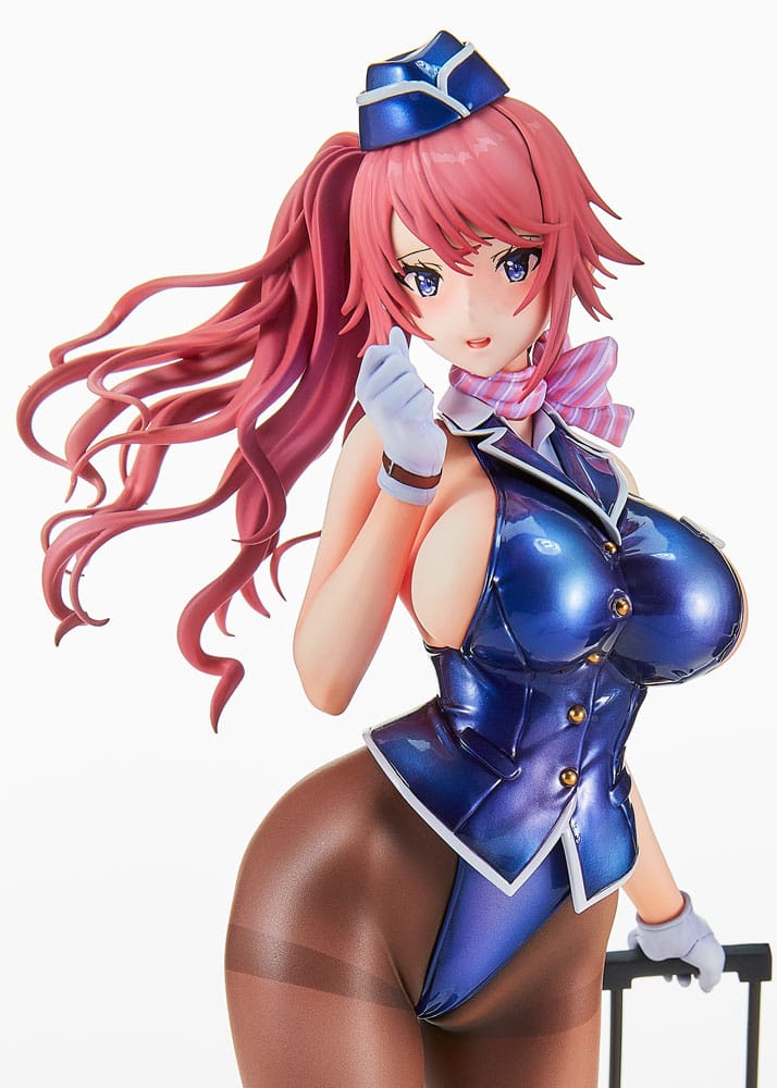 PREORDINE CHIUSO 04/2025 Original Character Statue Tight na Oshigoto Work 3: Cabin Attendant Aya Saionji Antenna Shop Limited Edition 25 cm (PREORDINE NON CANCELLABILE)