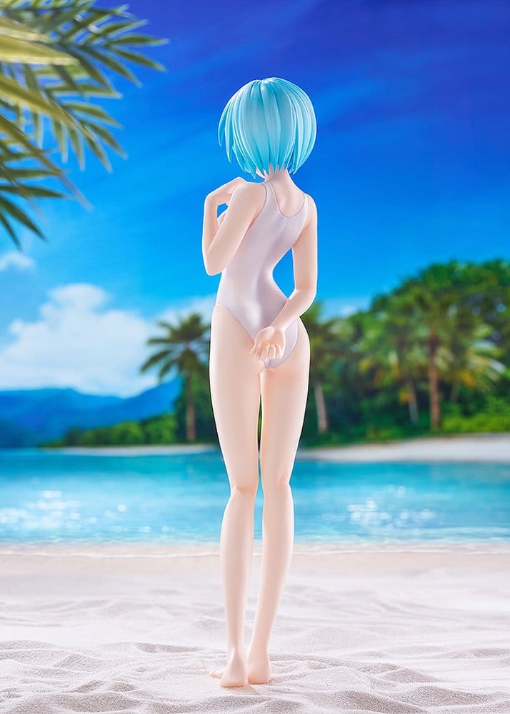 PREORDINE+ 09/2026 Rebuild of Evangelion Pop Up Parade Beach Queens Rei Ayanami (One-Piece Style) L Size 22 cm