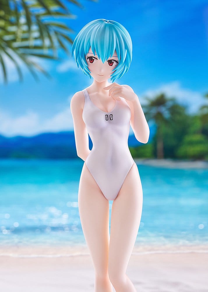 PREORDINE+ 09/2026 Rebuild of Evangelion Pop Up Parade Beach Queens Rei Ayanami (One-Piece Style) L Size 22 cm