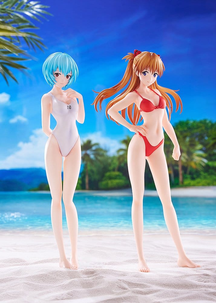 PREORDINE+ 09/2026 Rebuild of Evangelion Pop Up Parade Beach Queens Rei Ayanami (One-Piece Style) L Size 22 cm
