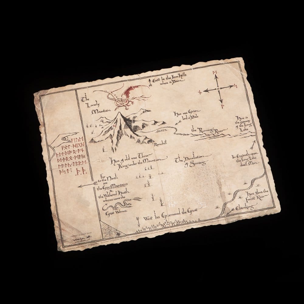 🧪 LAB | SU ORDINAZIONE The Hobbit Art Print Thorin's Map 40 x 30 cm
