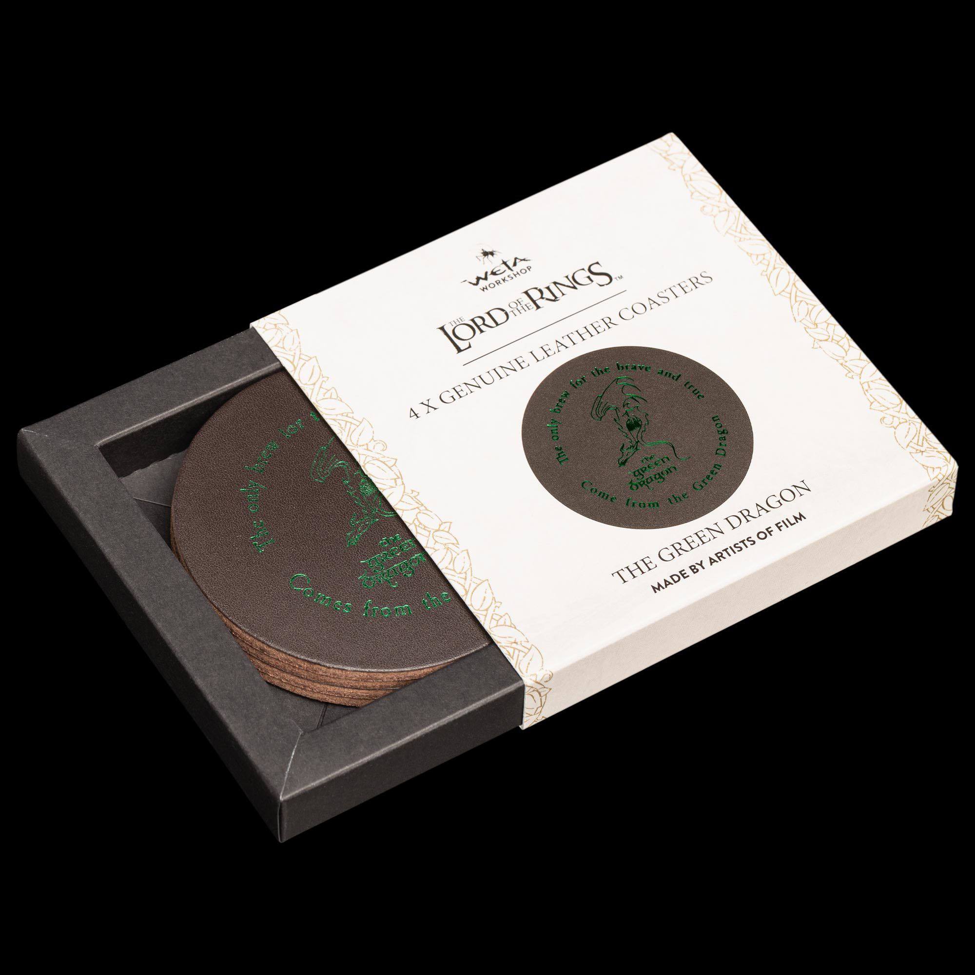 MADE TO ORDER Lord of the Rings Coaster 4-Pack The Green Dragon *SPECIAL PRICE* SOLD OUT