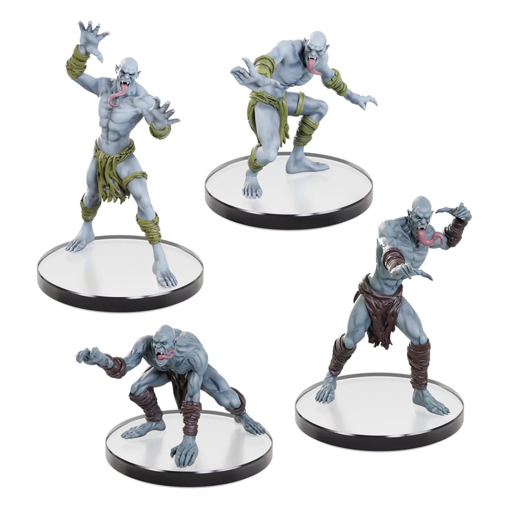 MADE TO ORDER D&amp;D Icons of the Realms pre-painted Miniatures Undead Armies - Ghouls &amp; Ghasts Set