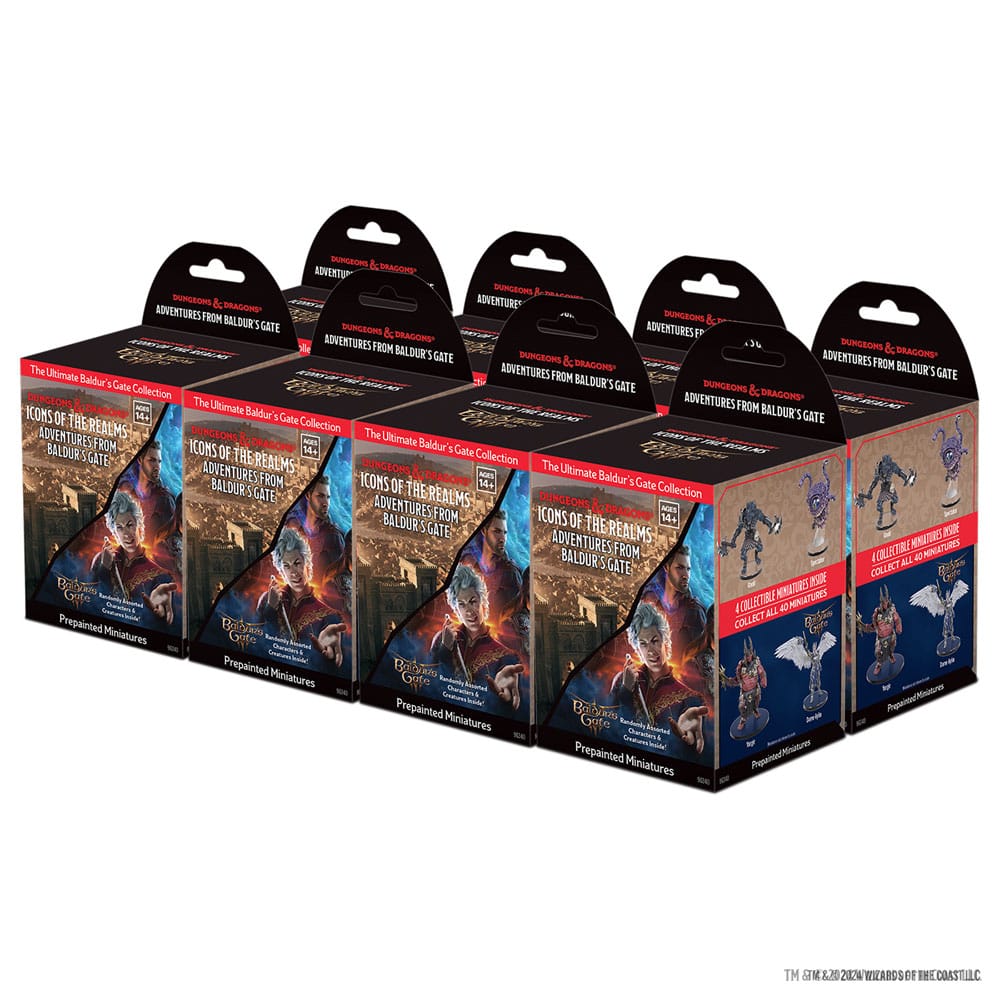 MADE TO ORDER D&amp;D Icons of the Realms: Adventures from Baldur's Gate Booster Brick (8)