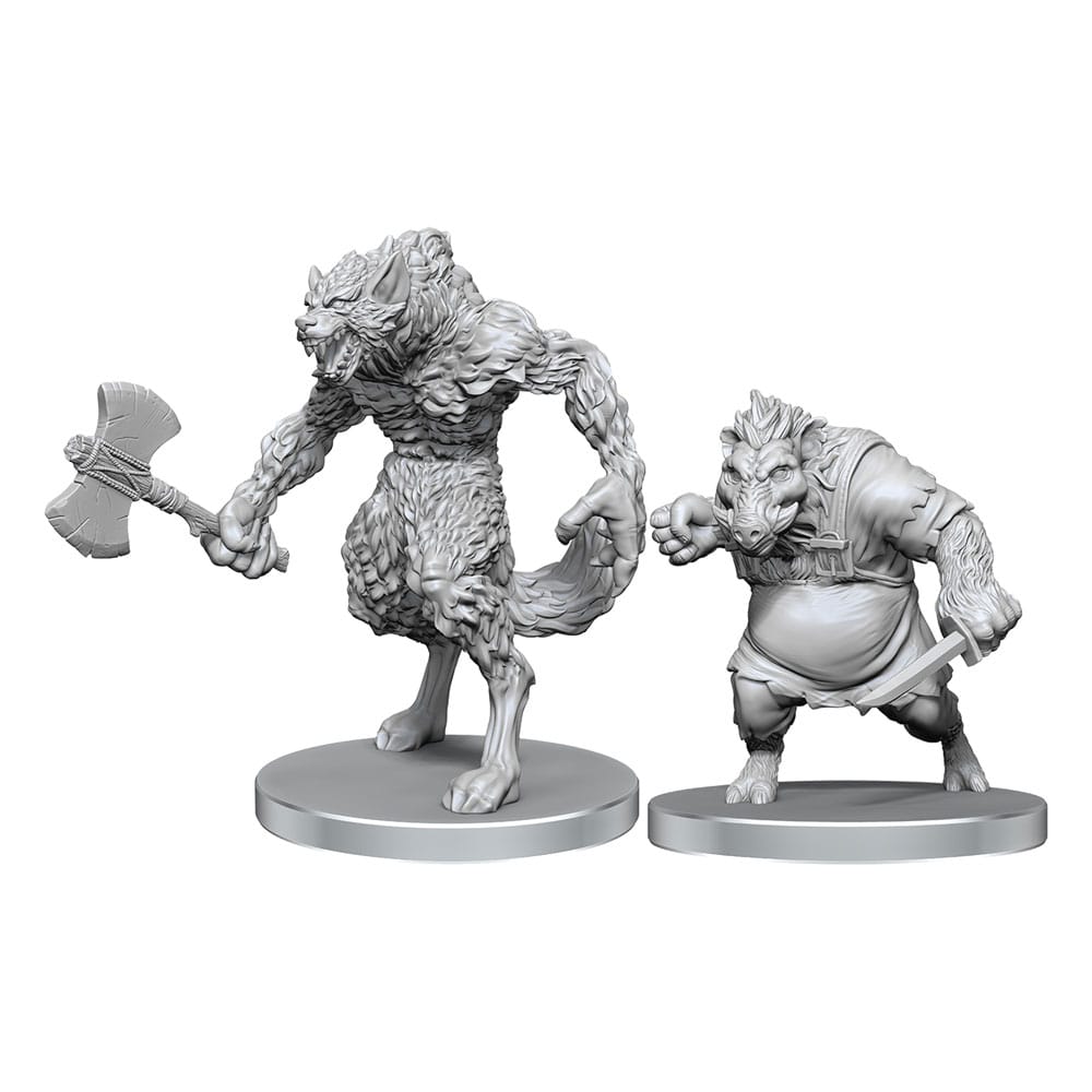 SU ORDINAZIONE Pathfinder Deep Cuts Unpainted Miniatures Werewolf & Wereboar ESAURITO