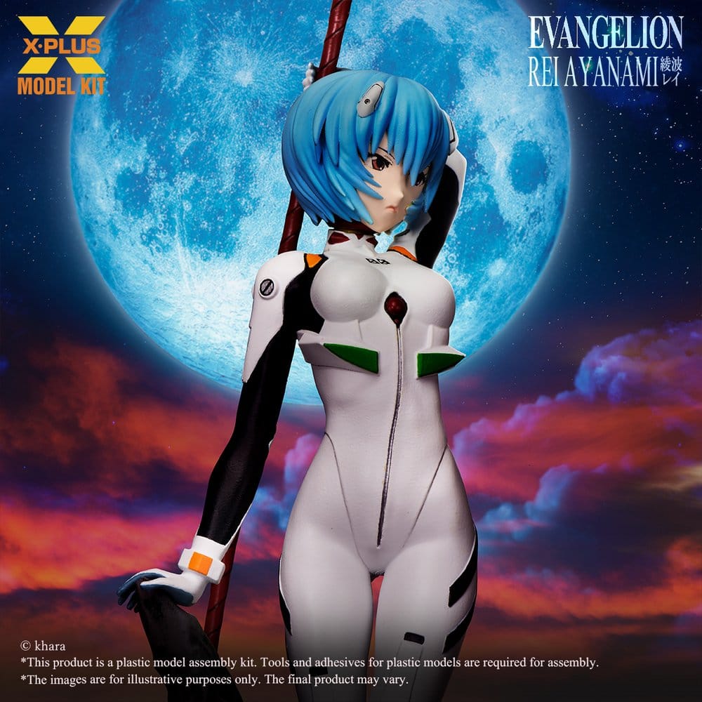 PREORDINE+ 09/2026 Neon Genesis Evangelion Plastic Model Kit 1/8 Rei Ayanami 40 cm