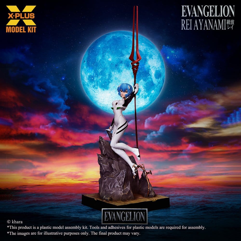 PREORDINE+ 09/2026 Neon Genesis Evangelion Plastic Model Kit 1/8 Rei Ayanami 40 cm