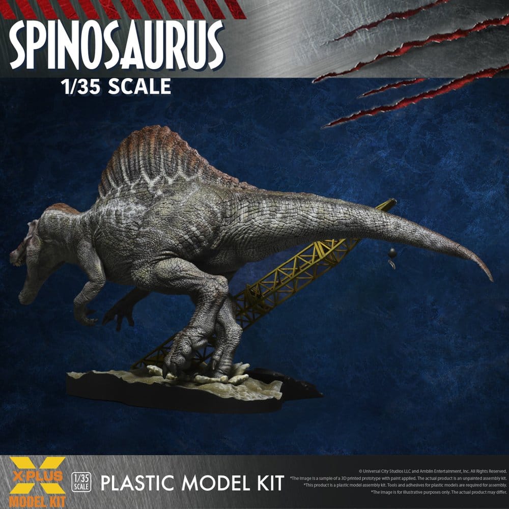 🧪 LAB | PREORDINE+ 03/2027 Jurassic Park III Plastic Model Kit 1/35 Spinosaurus 19 cm (Reproduction)