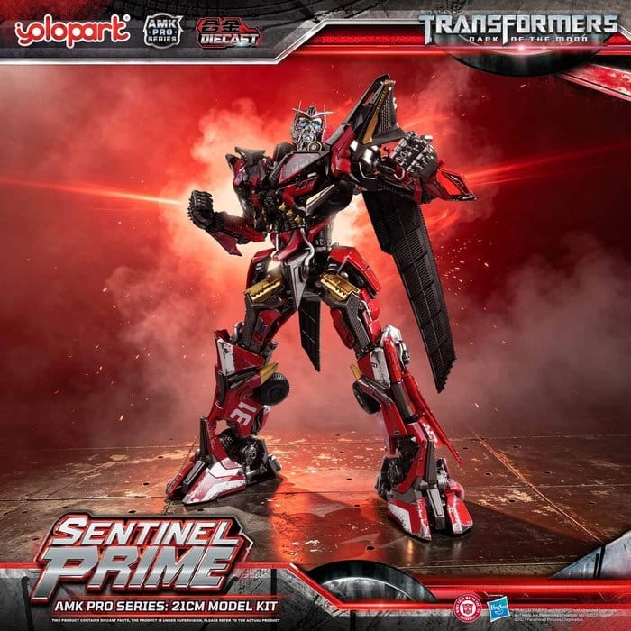 🧪 LAB | PREORDINE+ 02/2027 Transformers: Dark of the Moon AMK PRO Series Plastic Model Kit Sentinel Prime 21 cm