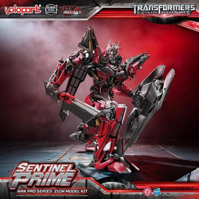 🧪 LAB | PREORDINE+ 02/2027 Transformers: Dark of the Moon AMK PRO Series Plastic Model Kit Sentinel Prime 21 cm