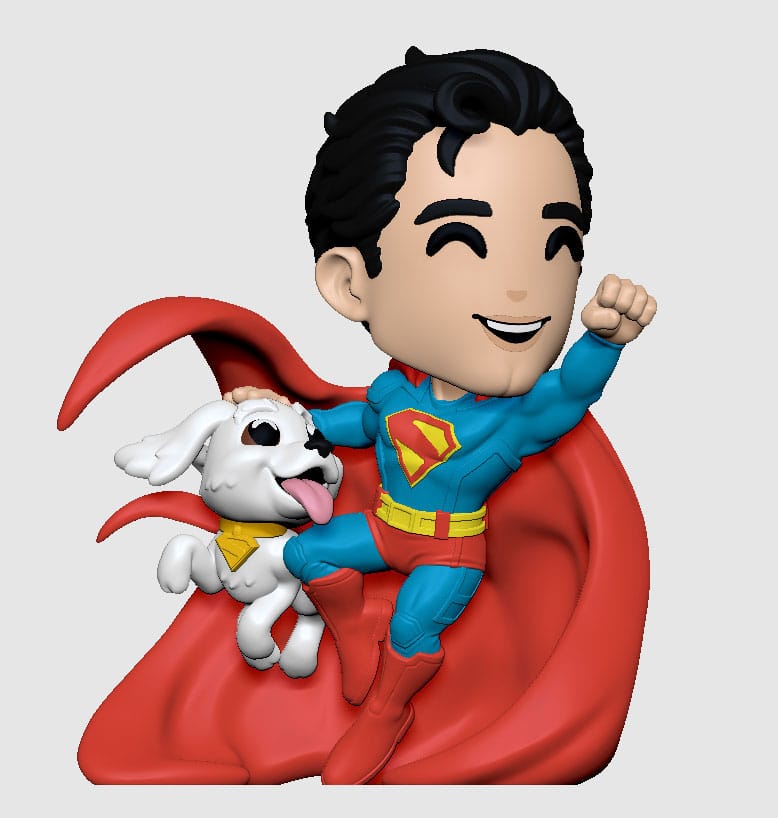 PREORDINE+ 04/2026 Superman 2025 Vinyl Figure Superman & Krypto 13 cm