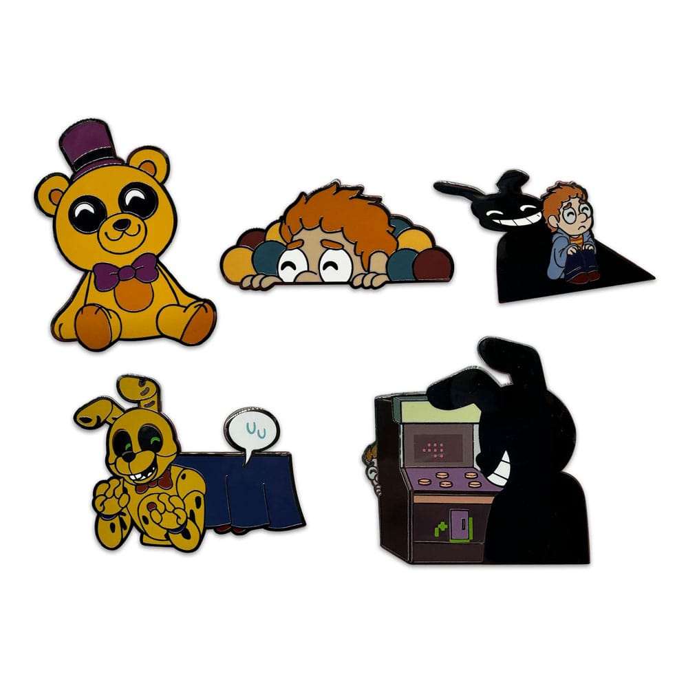 MADE TO ORDER Five Nights at Freddy's Enamel Pins Set Into the Pit 3 cm (6) *SPECIAL PRICE*