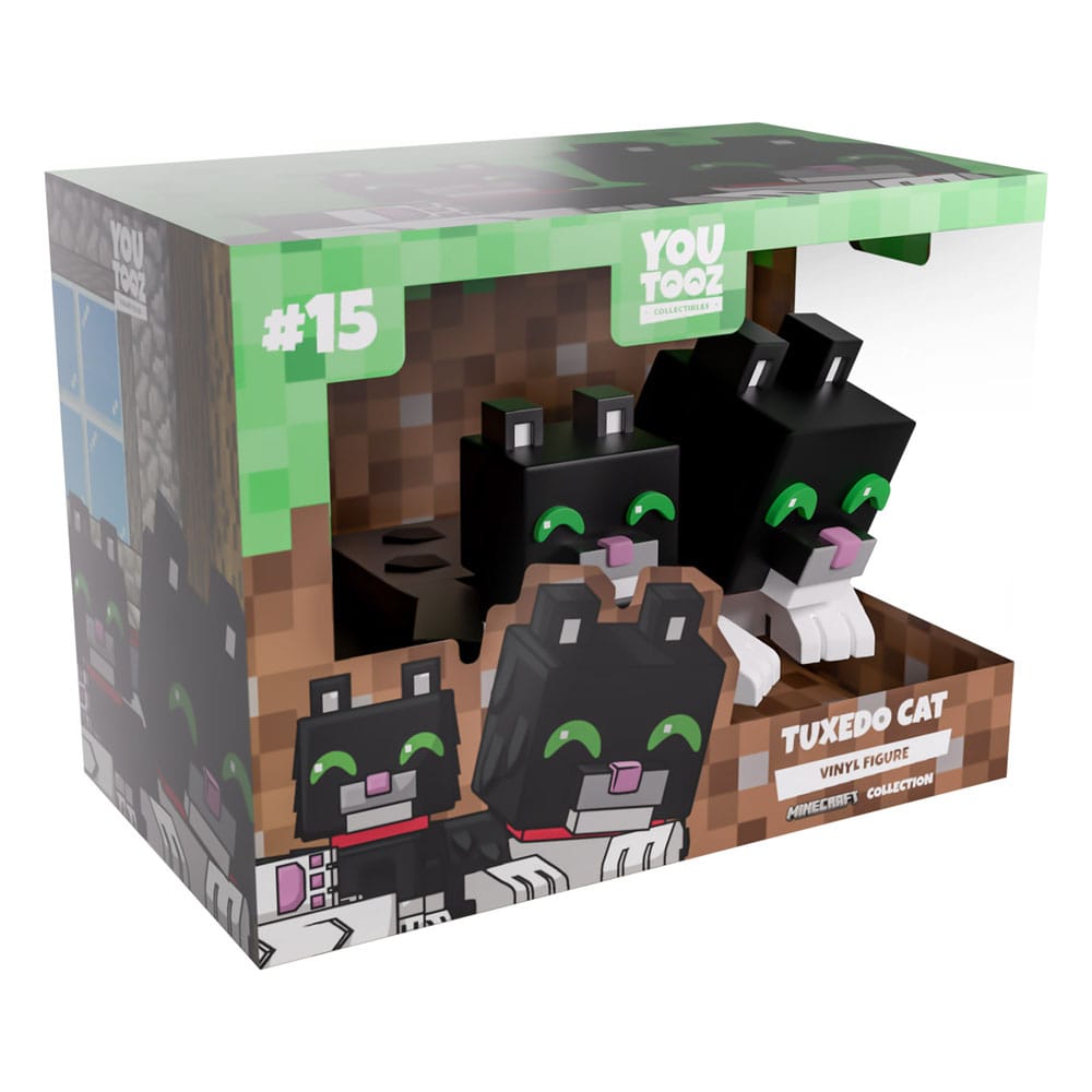 🧪 LAB | SU ORDINAZIONE Minecraft Vinyl Figure Tuxedo Cat 6 cm     