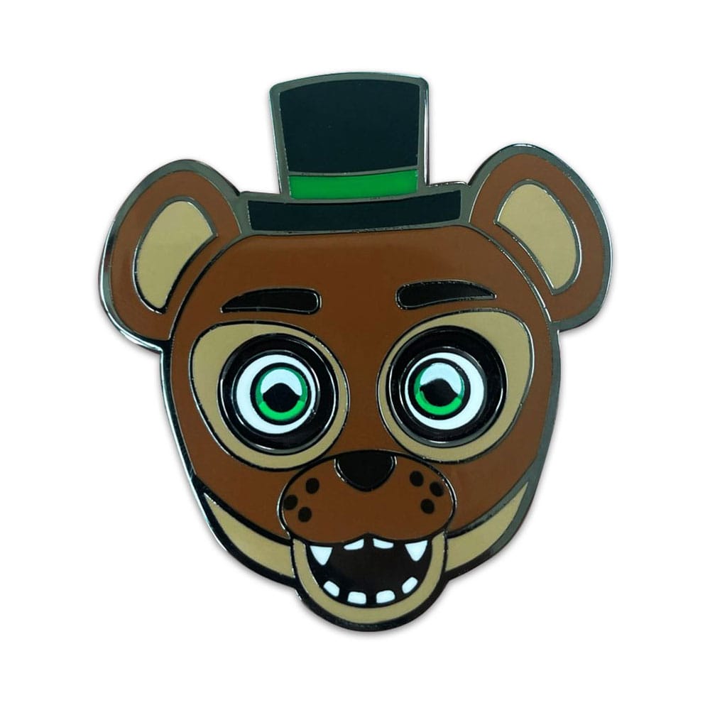 🧪 LAB | SU ORDINAZIONE Five Nights at Freddy´s Pin Badge Popgoes The Weasel Glow in the Drak Spinning 5 cm       