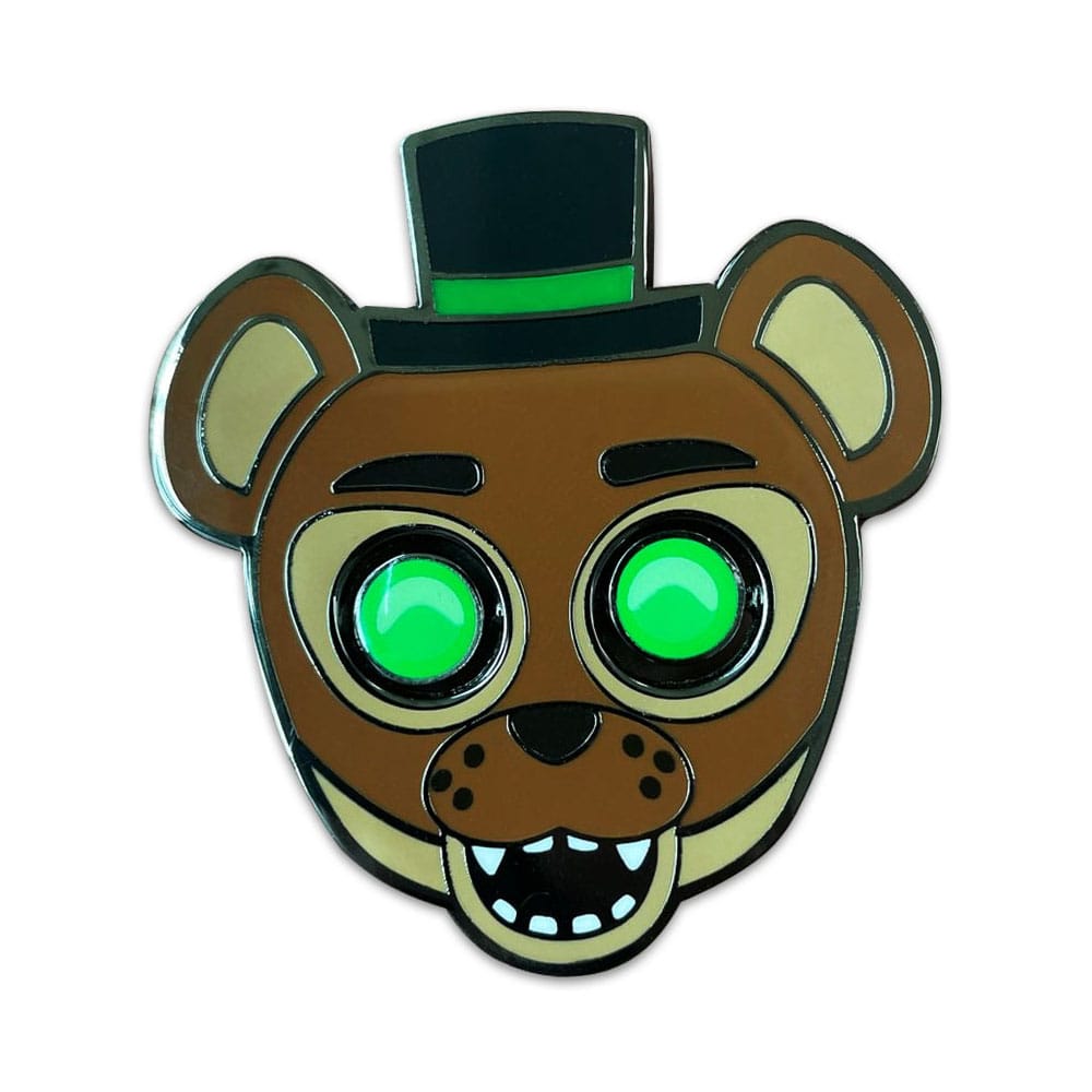🧪 LAB | SU ORDINAZIONE Five Nights at Freddy´s Pin Badge Popgoes The Weasel Glow in the Drak Spinning 5 cm       