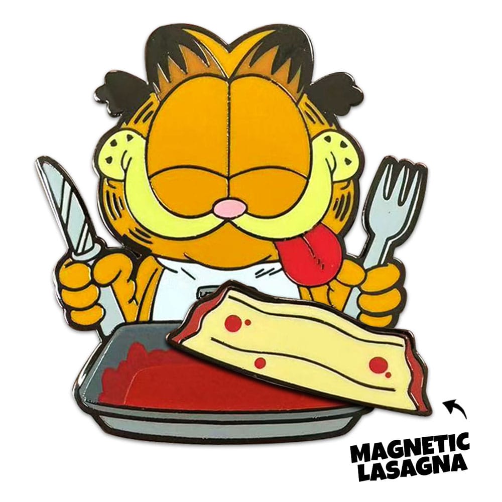 🧪 LAB | SU ORDINAZIONE Garfield Pin Badge Disco Garfield Lasagna Dinner 5 cm          