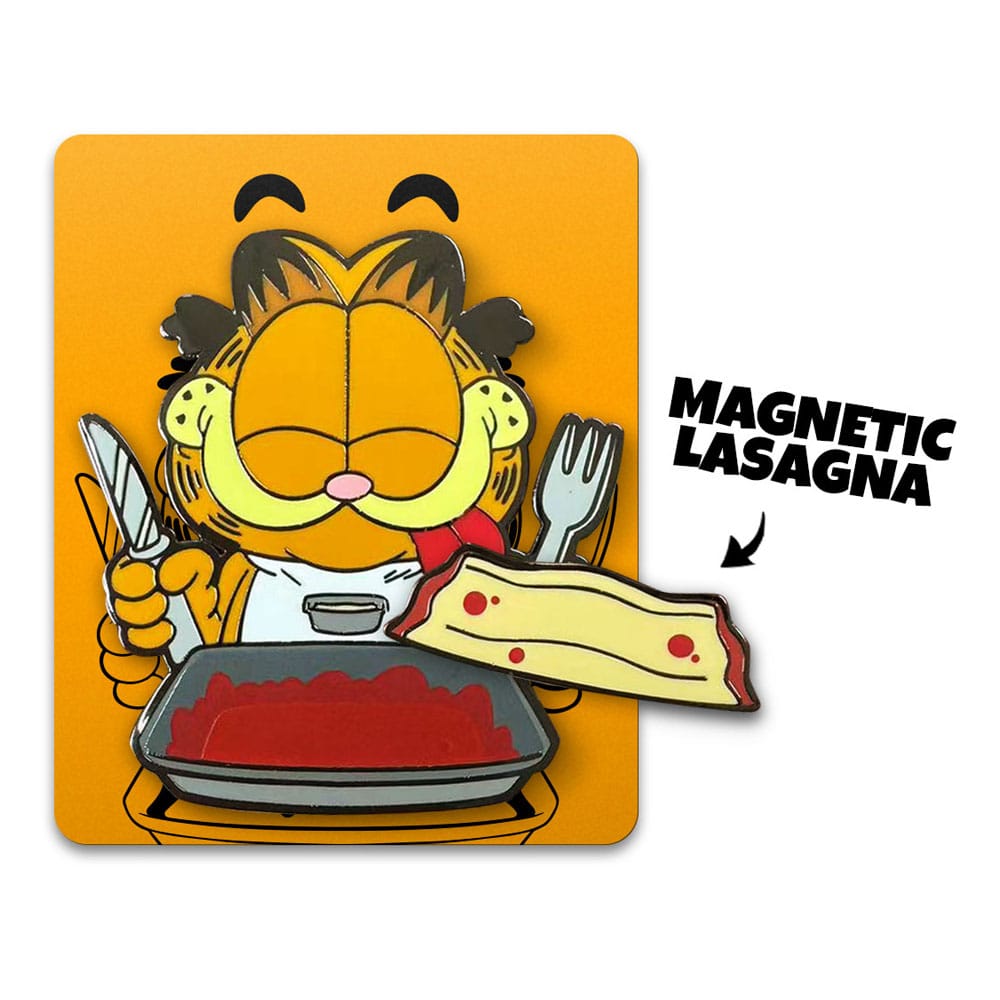 🧪 LAB | SU ORDINAZIONE Garfield Pin Badge Disco Garfield Lasagna Dinner 5 cm          