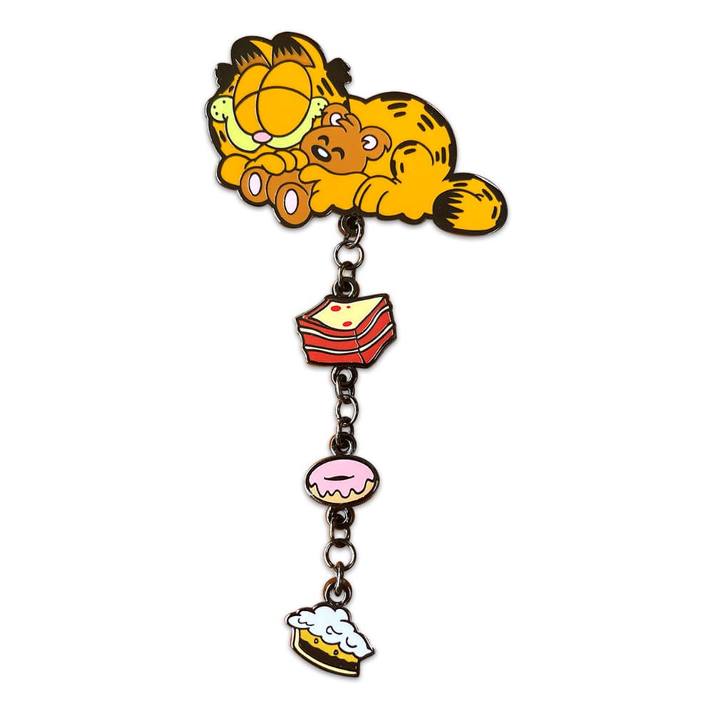 🧪 LAB | SU ORDINAZIONE Garfield Dangling Pin Badge Garfield 13 cm