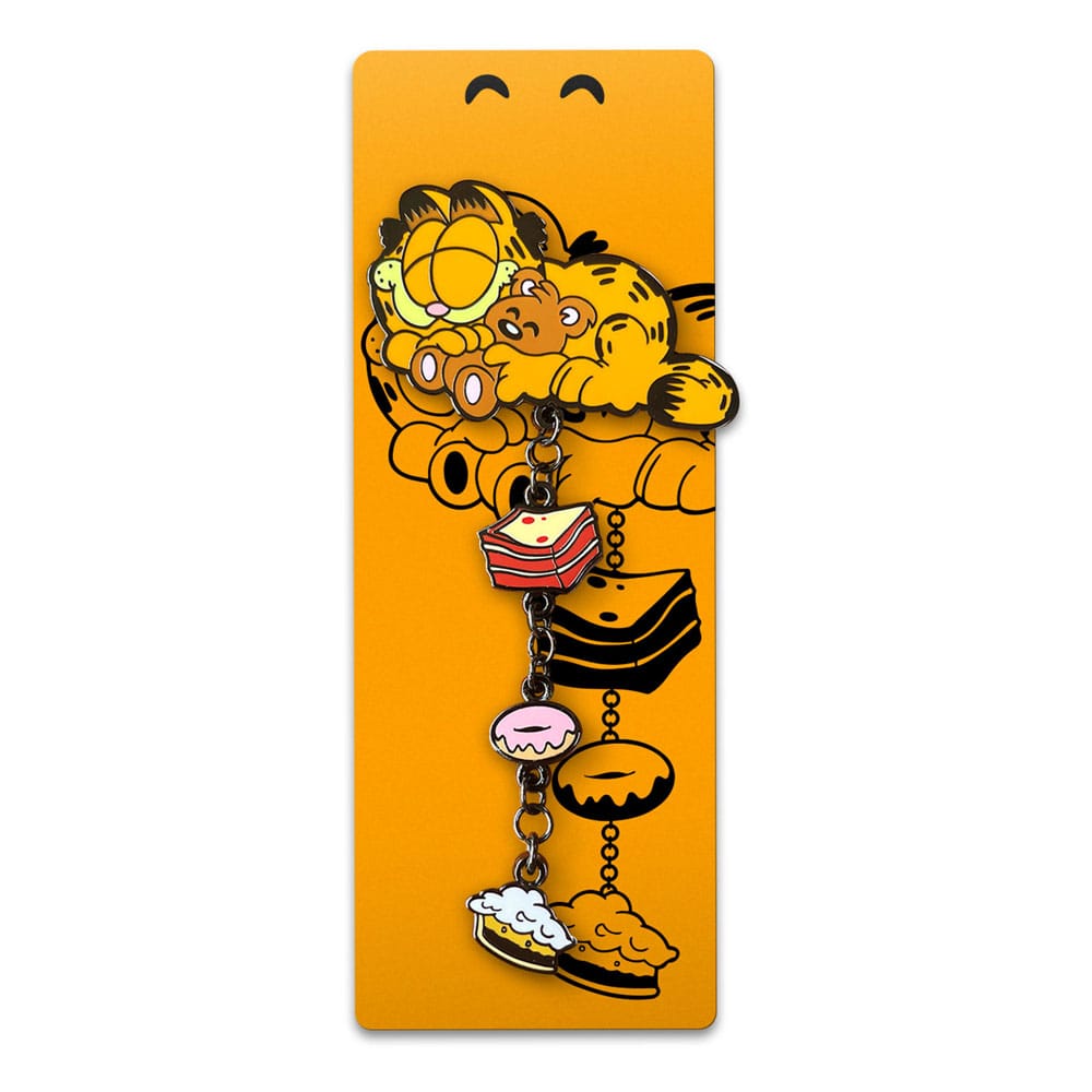 🧪 LAB | SU ORDINAZIONE Garfield Dangling Pin Badge Garfield 13 cm