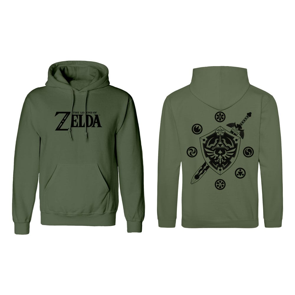 MADE TO ORDER The Legend of Zelda Hooded Sweater Logo And Shield Size XL *SPECIAL PRICE*